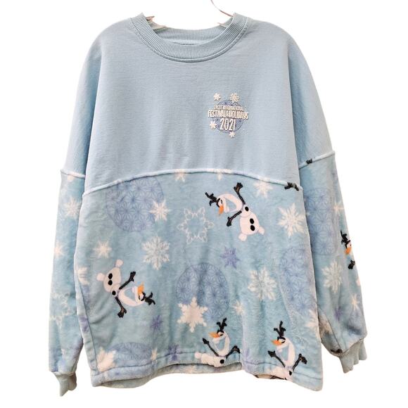 Disney World Epcot Festival of The Holidays 2021 Olaf Spirit Jersey Adult L - Picture 1 of 10
